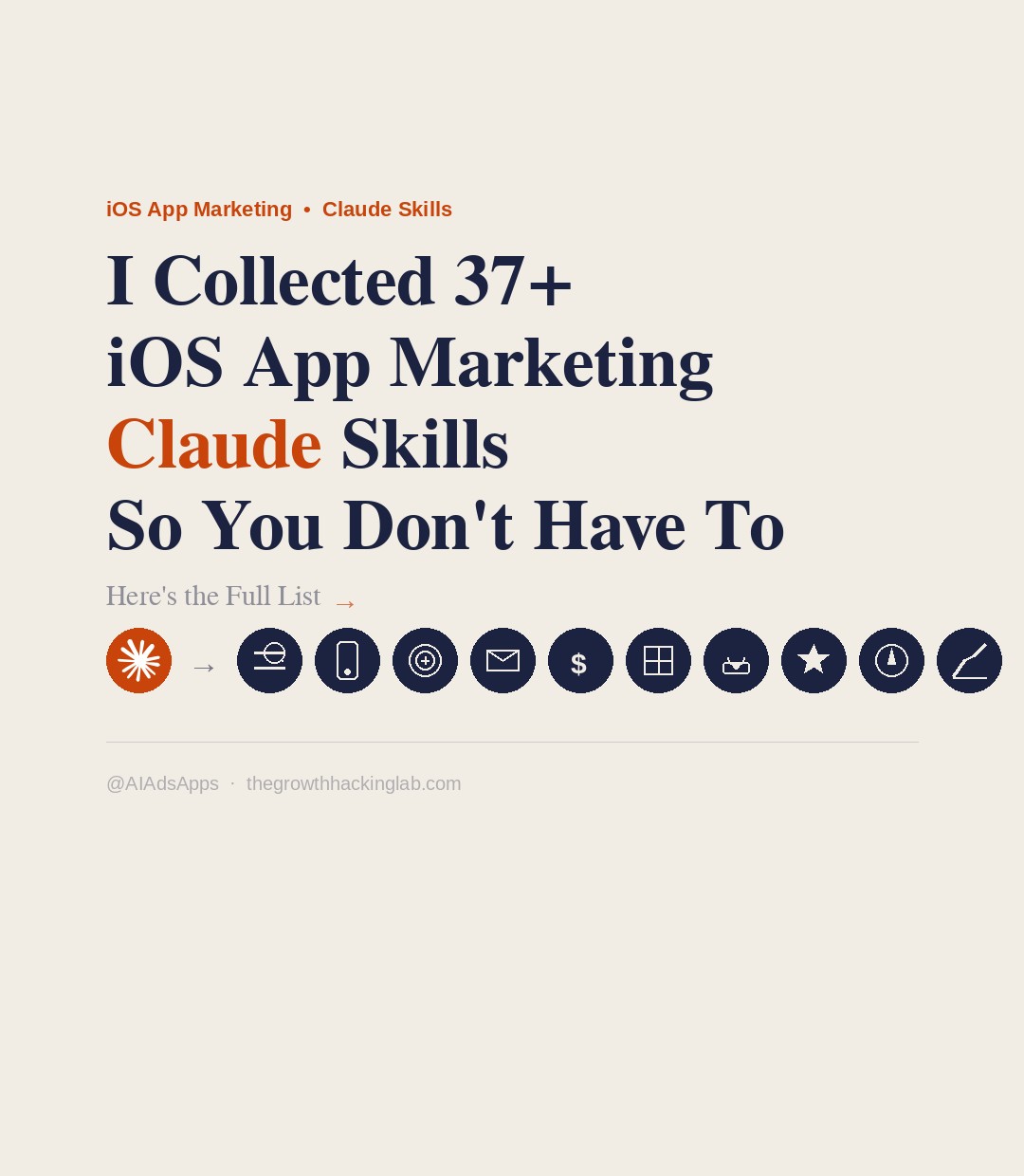 37+ iOS App Marketing Claude Skills